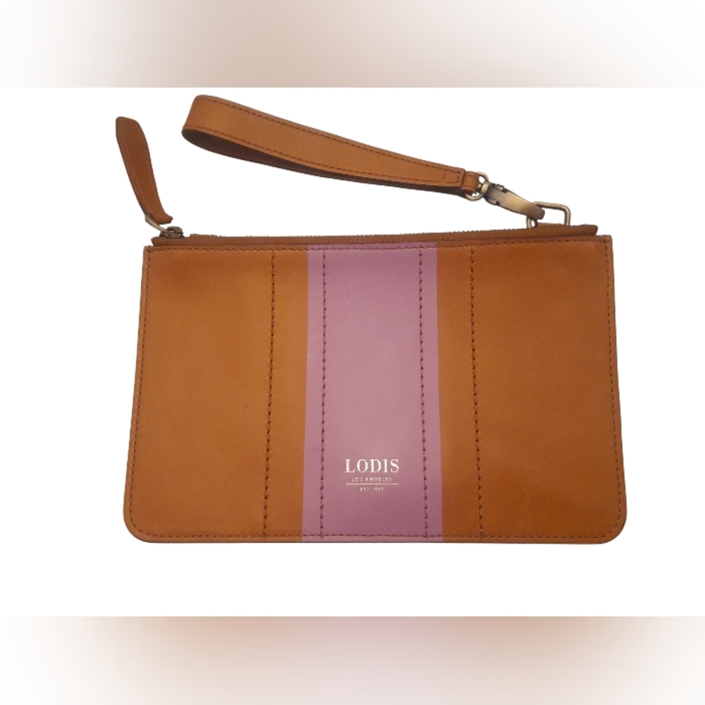 Lodis Leather Wristlet Clutch
